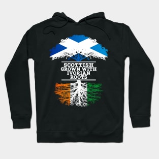 Scottish Grown With Ivorian Roots - Gift for Ivorian With Roots From Ivory Coast Hoodie